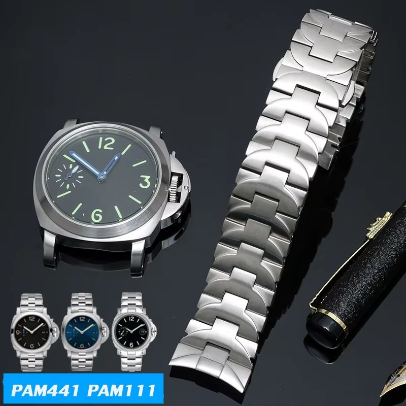 Luxury Watch Panerai - Pulseira de aço inoxidável 904l, 24mm,