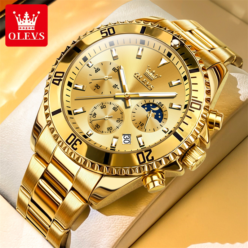 Luxury Watch Investment - Olevs relógio masculino marca superior de
