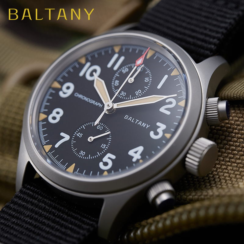 Chronograph Flyback Watch - Baltany s5033 cronógrafo relógio homem piloto