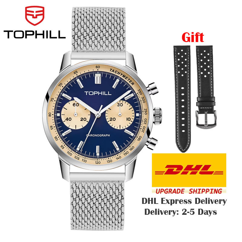 Chronograph Flyback Watch - TOPHILL Relógio Cronógrafo Relógio de Corrida