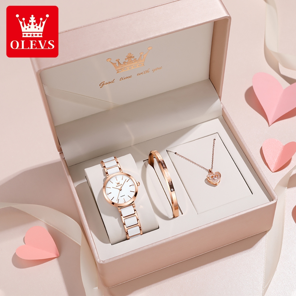 Luxury Watch Brands - Olevs relógio feminino 5877 luxo elegante
