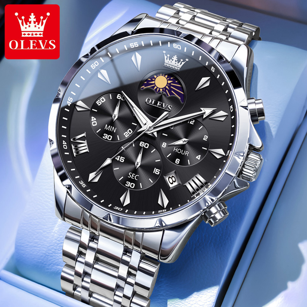Luxury Watch Investment - Relógio Masculino OLEVS 3653 com Fases