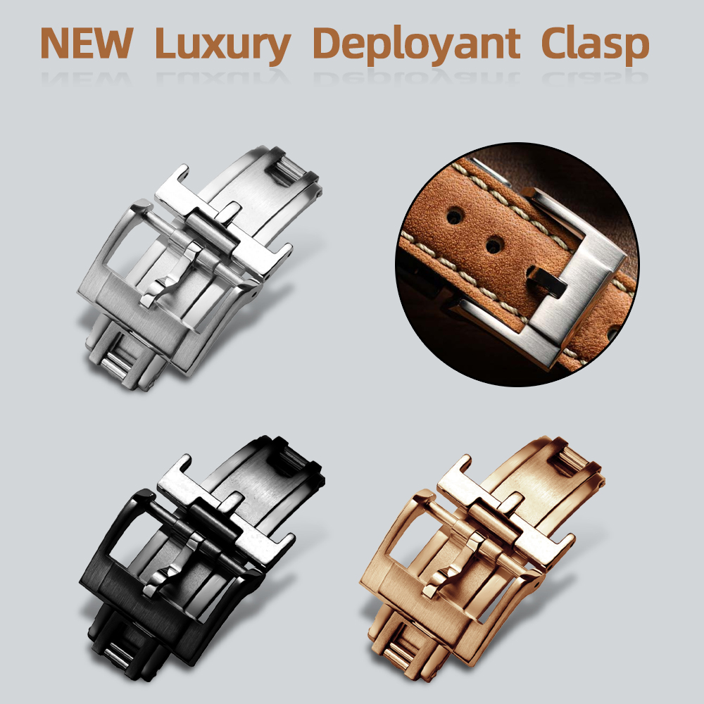 Luxury Watch Japanese - NOVO Fecho Deployant de Luxo 16mm