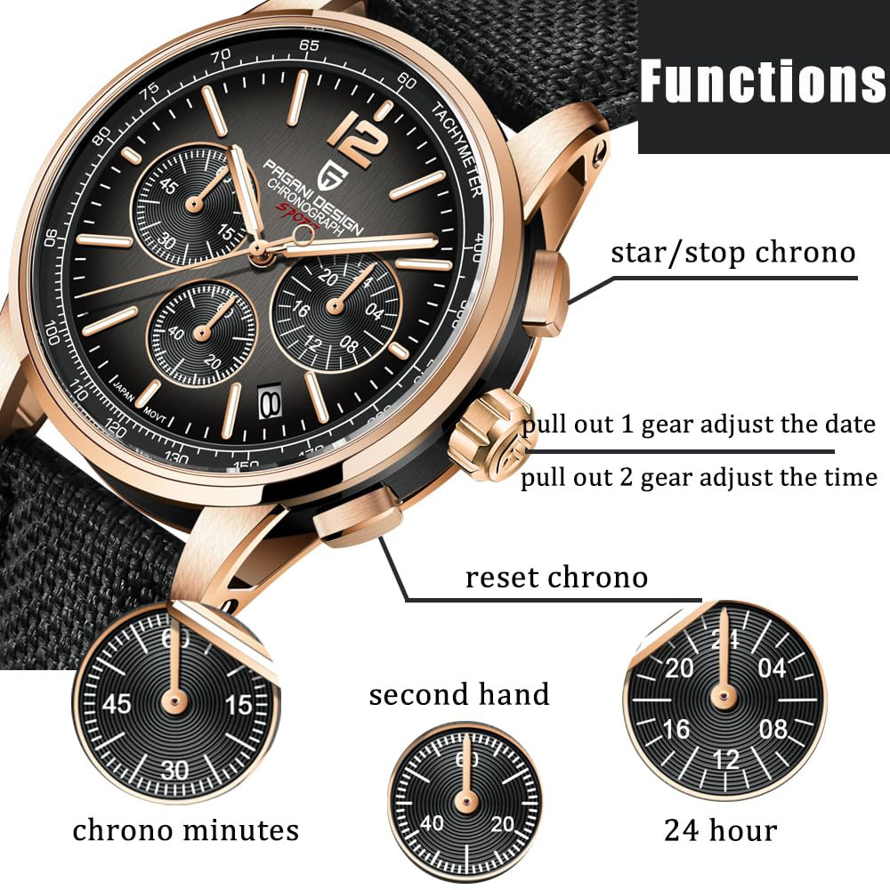 Luxury Watch Brands - Pagani design novo relógio masculino 41mm
