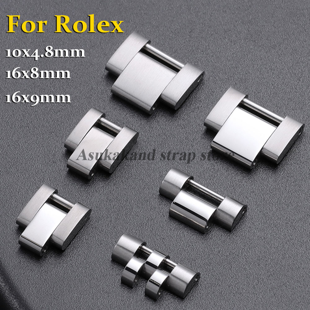 Luxury Watch Japanese - Elos de Extensão Metálicos 16x8mm/16x9mm/10x4.8mm para