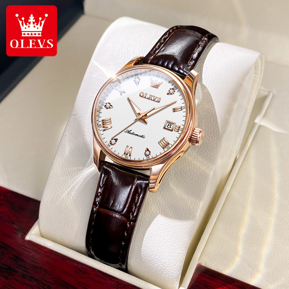 Chronograph Flyback Watch - OLEVS-Relógio de pulso luminoso impermeável feminino,