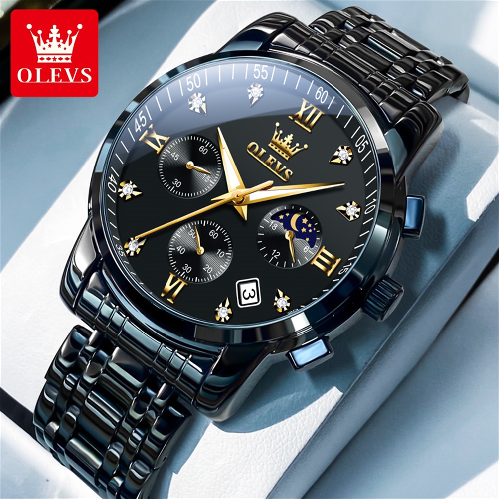 Luxury Watch Brands - Olevs relógios masculinos populares de aço