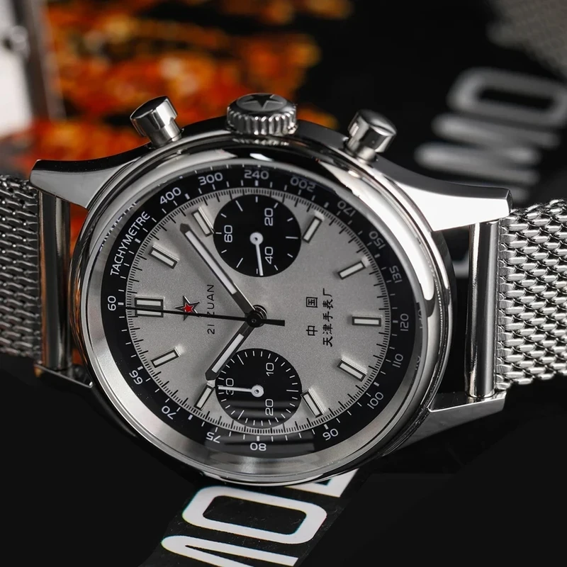 Chronograph Flyback Watch - 42mm china aviação cronógrafo quartzo 1963