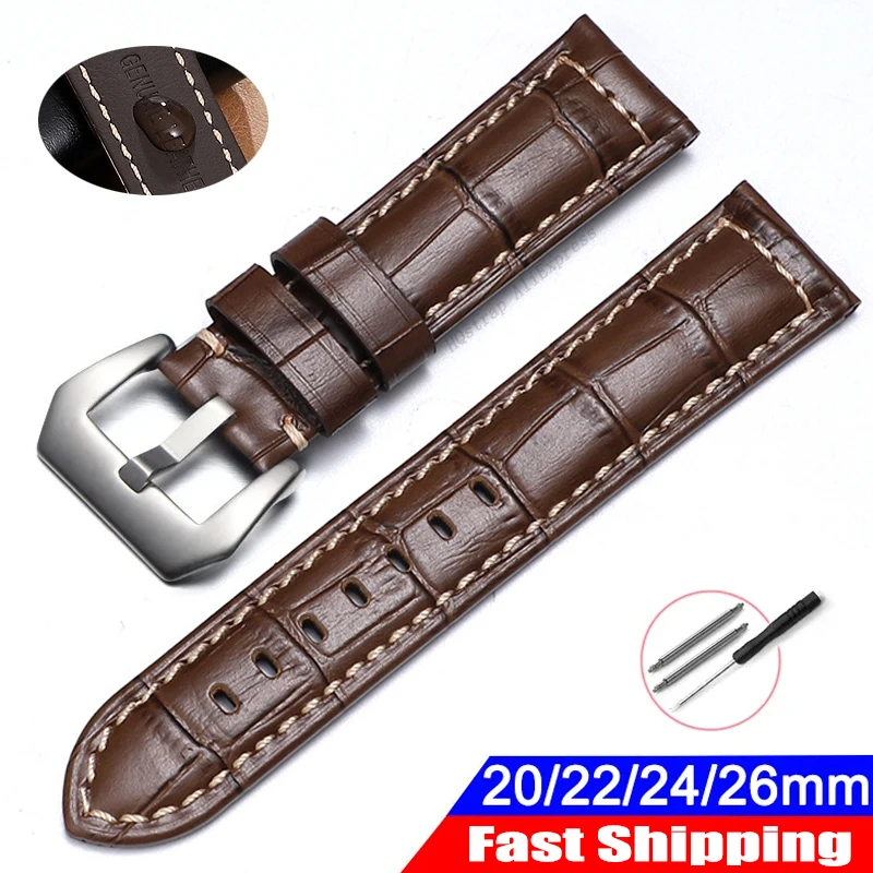 Luxury Watch Panerai - Alça universal de couro para relógio