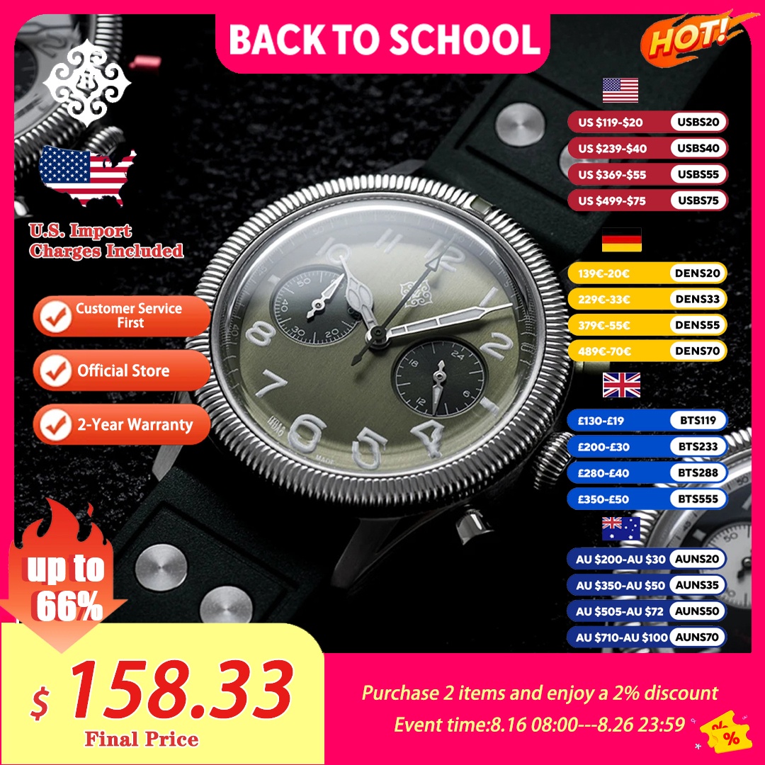 Chronograph Flyback Watch - Relógio de Quartzo Masculino IXDAO 2026
