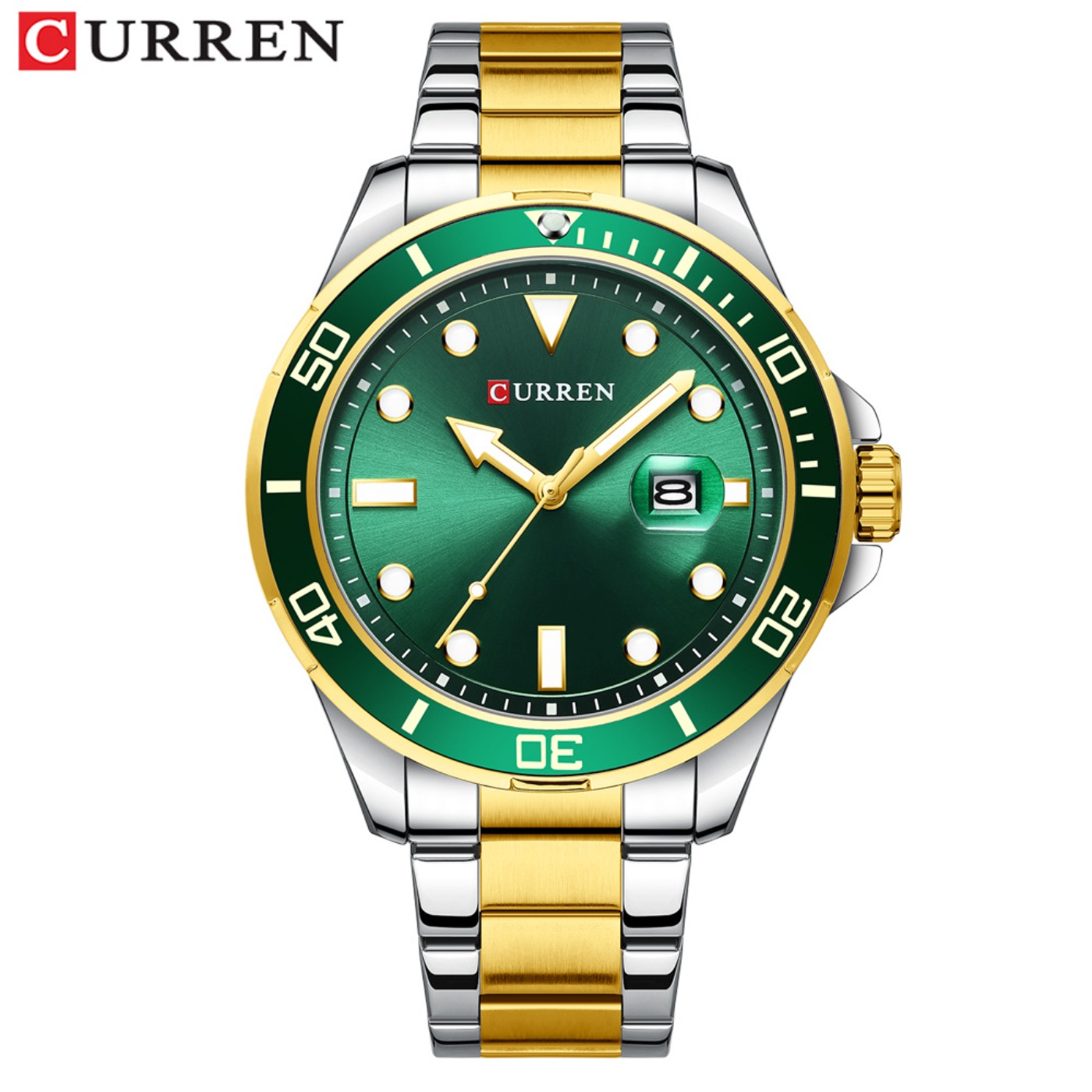 CURREN Nova Série Green Water  - Luxury Watch Brands avaliação e preço