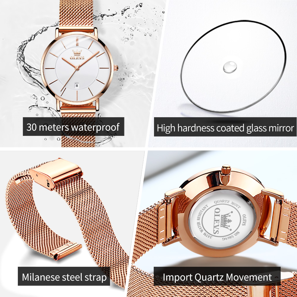 Olevs mulher relógio 5869 eleg - Luxury Watch Brands avaliação e preço