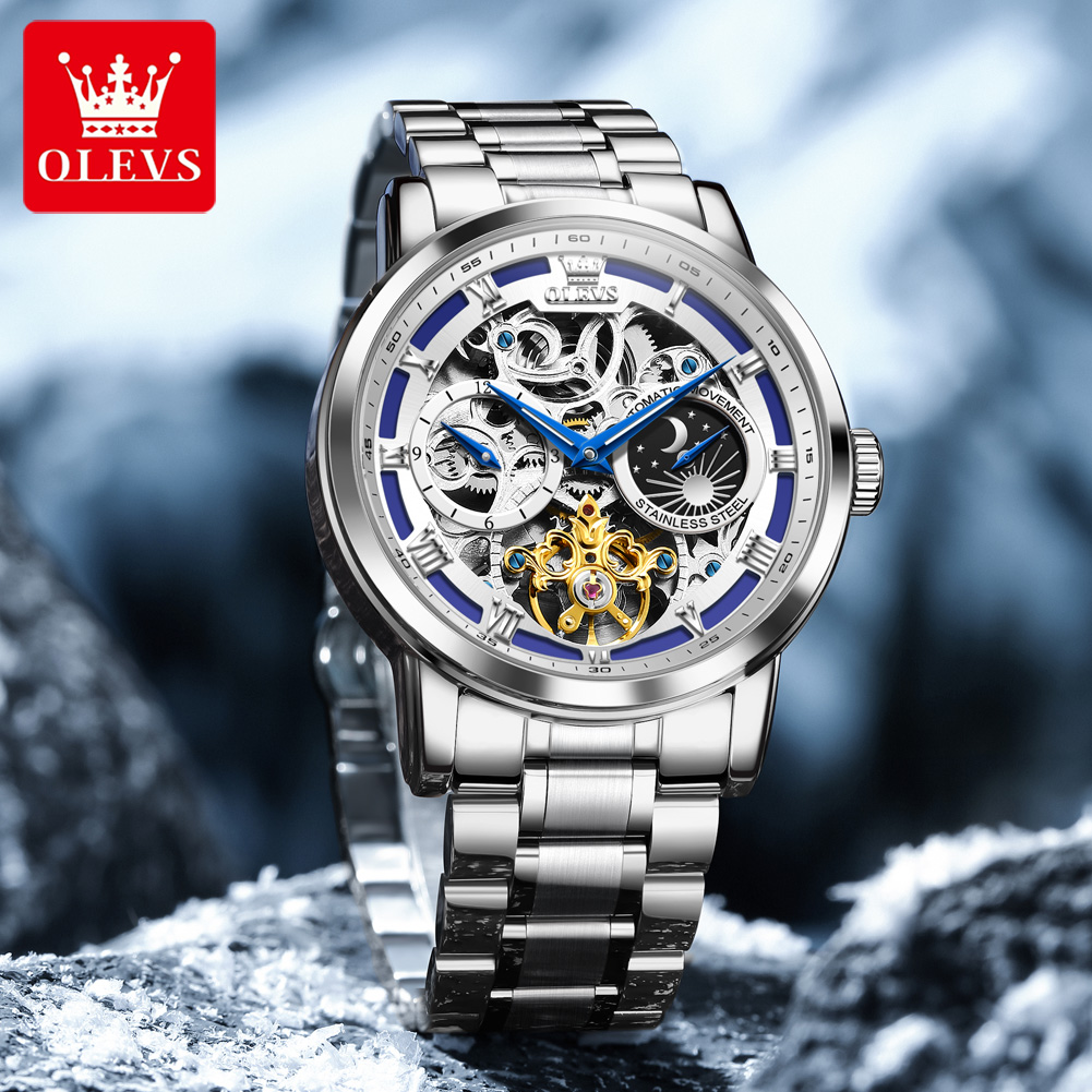 OLEVS 6670 Relógio Masculino O - Luxury Watch Moon Phase avaliação e preço