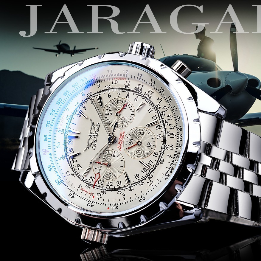 JARAGAR 212 Relógios Mecânicos - Chronograph Flyback Watch avaliação e preço