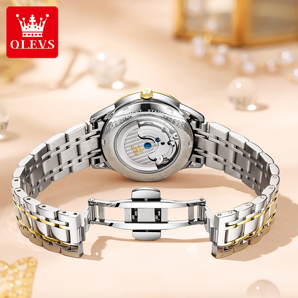 Olevs relógios femininos de lu - Luxury Watch Moon Phase avaliação e preço