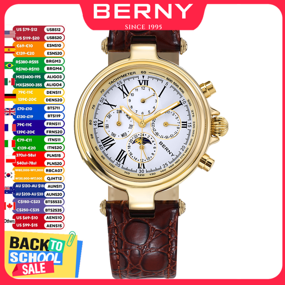 Relógio Automático Retro Mascu - Chronograph Flyback Watch avaliação e preço