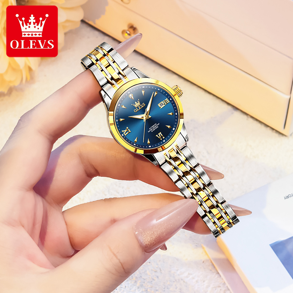 Olevs 9956 relógio feminino ma - Luxury Watch Moon Phase avaliação e preço