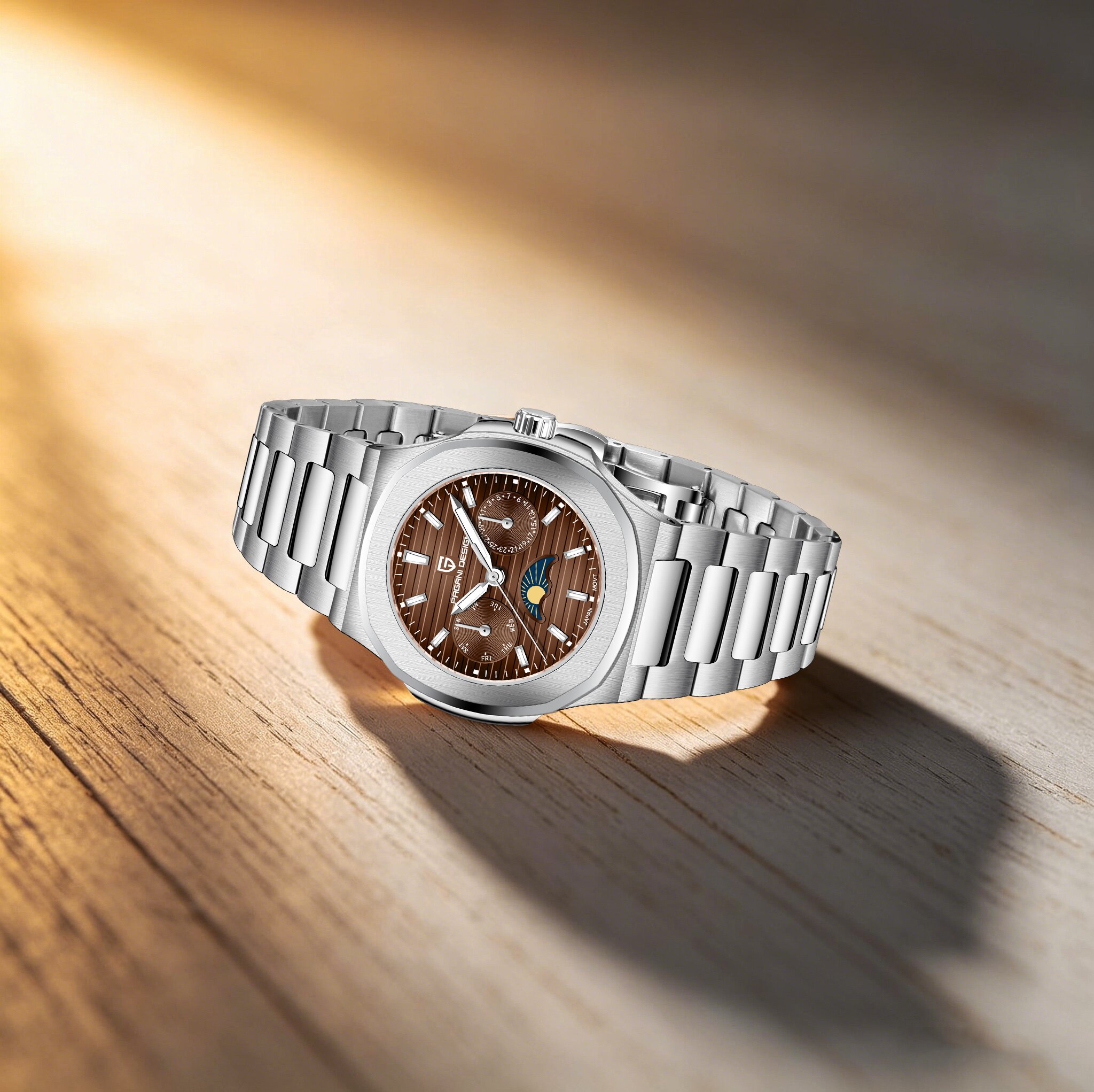 Relógio de Quartzo Feminino Si - Luxury Watch Moon Phase avaliação e preço