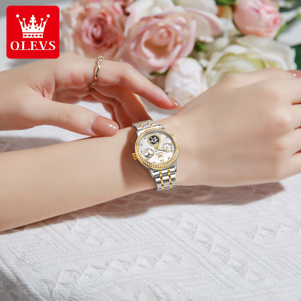 Relógio Automático OLEVS para  - Luxury Watch Moon Phase avaliação e preço