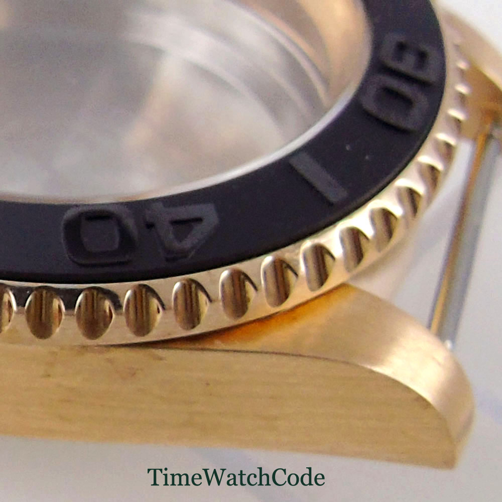 40mm cusn8 bronze sólido mergu - Bronze Case Watch avaliação e preço