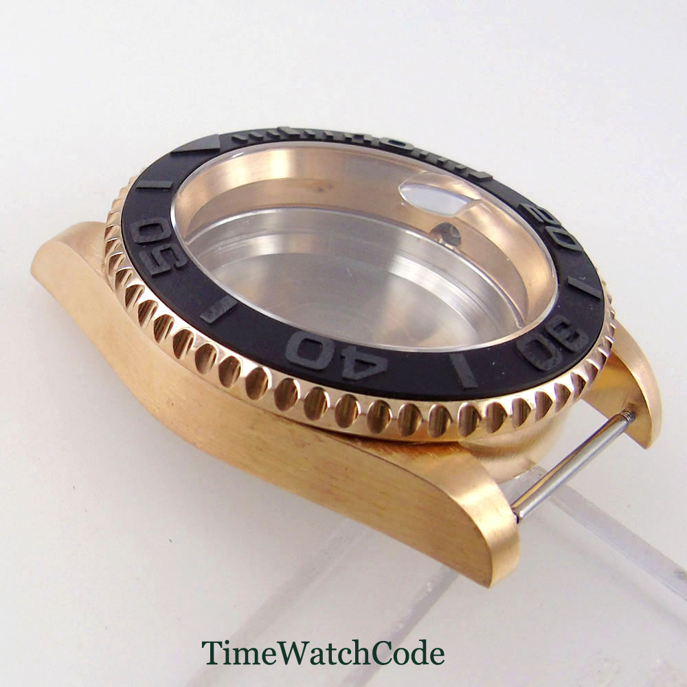 40mm cusn8 bronze sólido mergu - Bronze Case Watch avaliação e preço