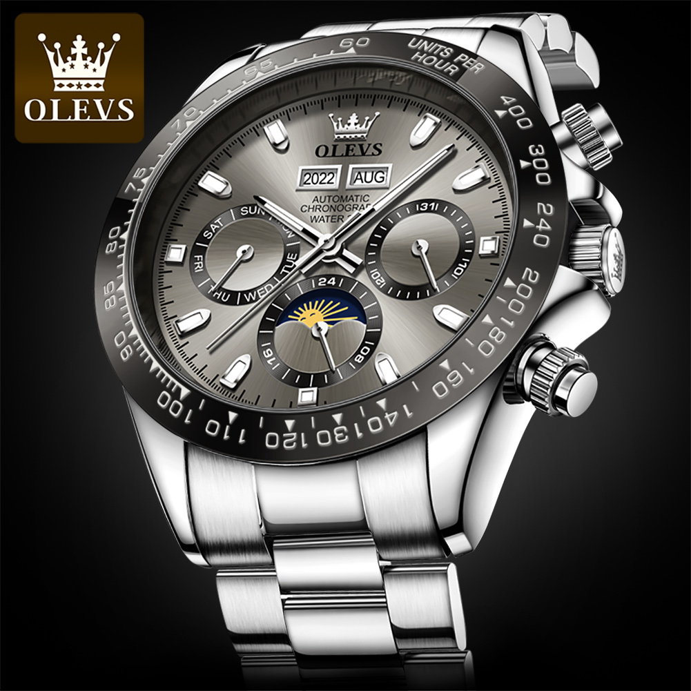 Olevs 6654 relógio masculino d - Chronograph Flyback Watch avaliação e preço