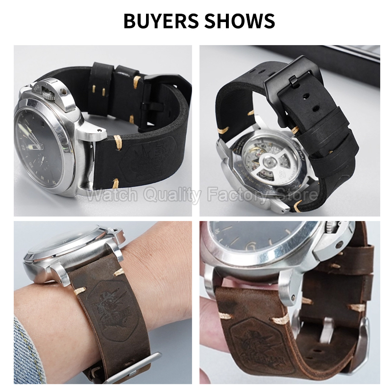 Preto marrom 20 22 24 26mm int - Luxury Watch Panerai avaliação e preço