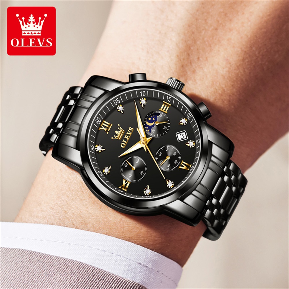 Olevs relógios masculinos popu - Luxury Watch Brands avaliação e preço