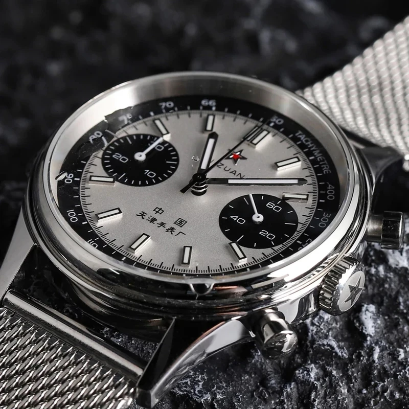 42mm china aviação cronógrafo  - Chronograph Flyback Watch avaliação e preço