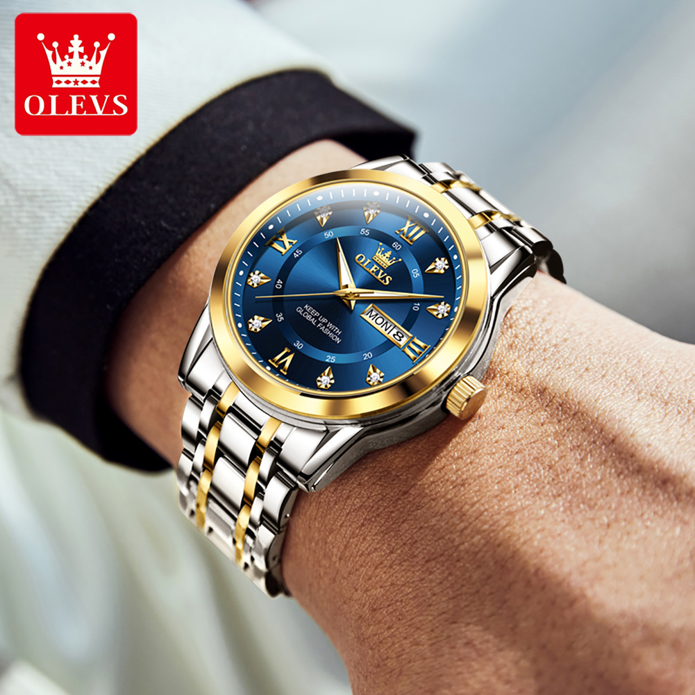 Olevs marca moda relógios masc - Luxury Watch Brands avaliação e preço