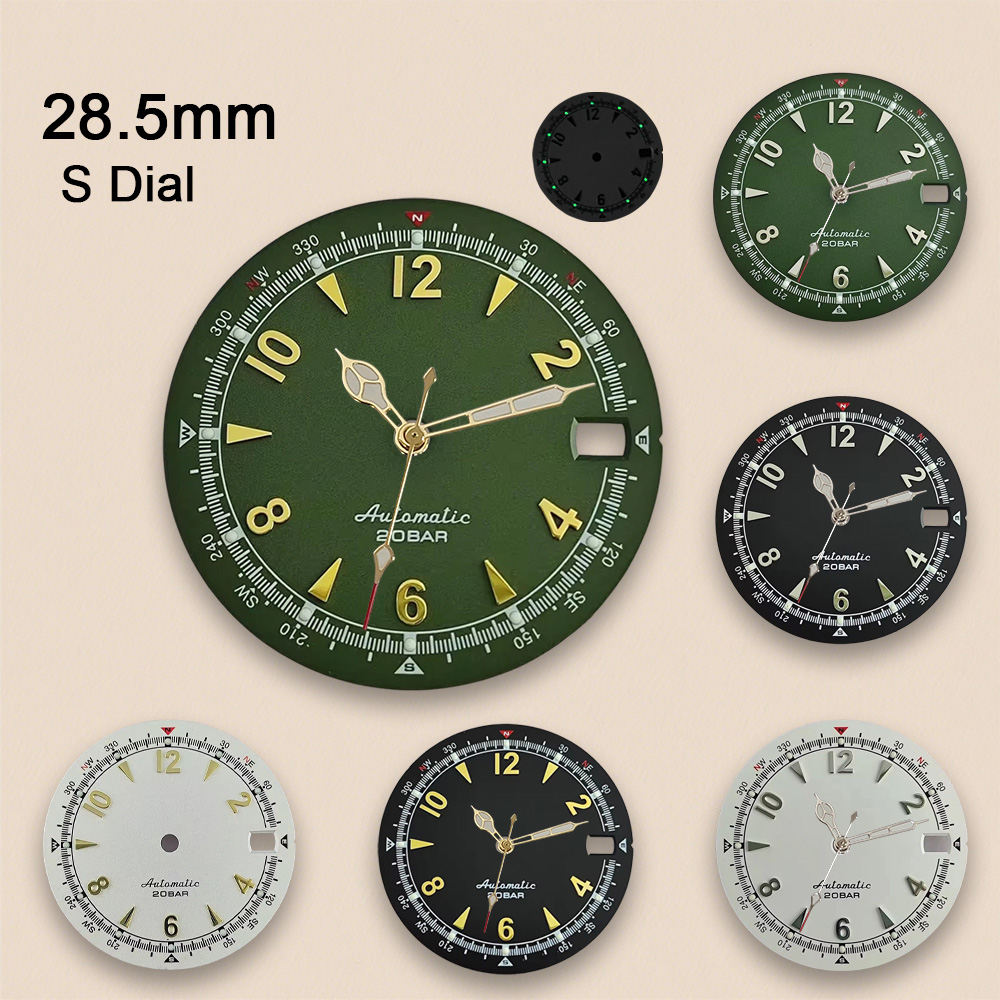 Nh35 dial s logotipo 28.5mm re - Bronze Case Watch avaliação e preço