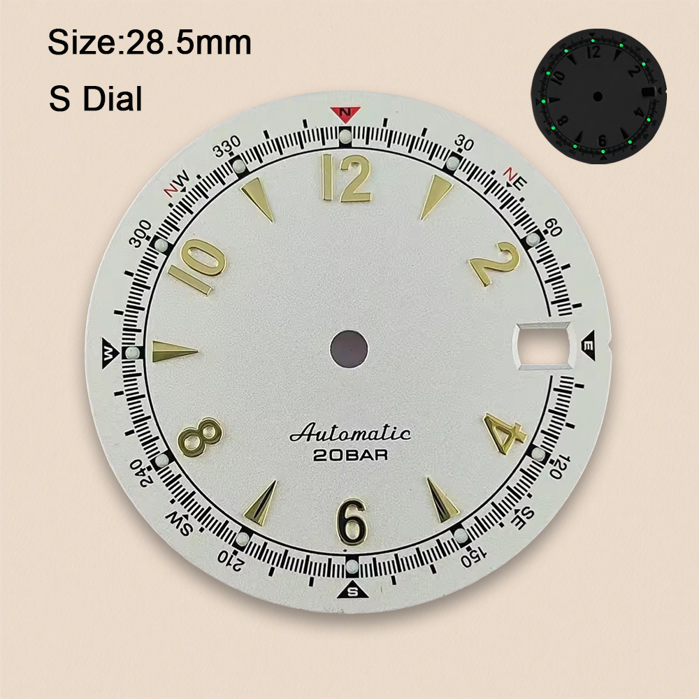 Nh35 dial s logotipo 28.5mm re - Bronze Case Watch avaliação e preço