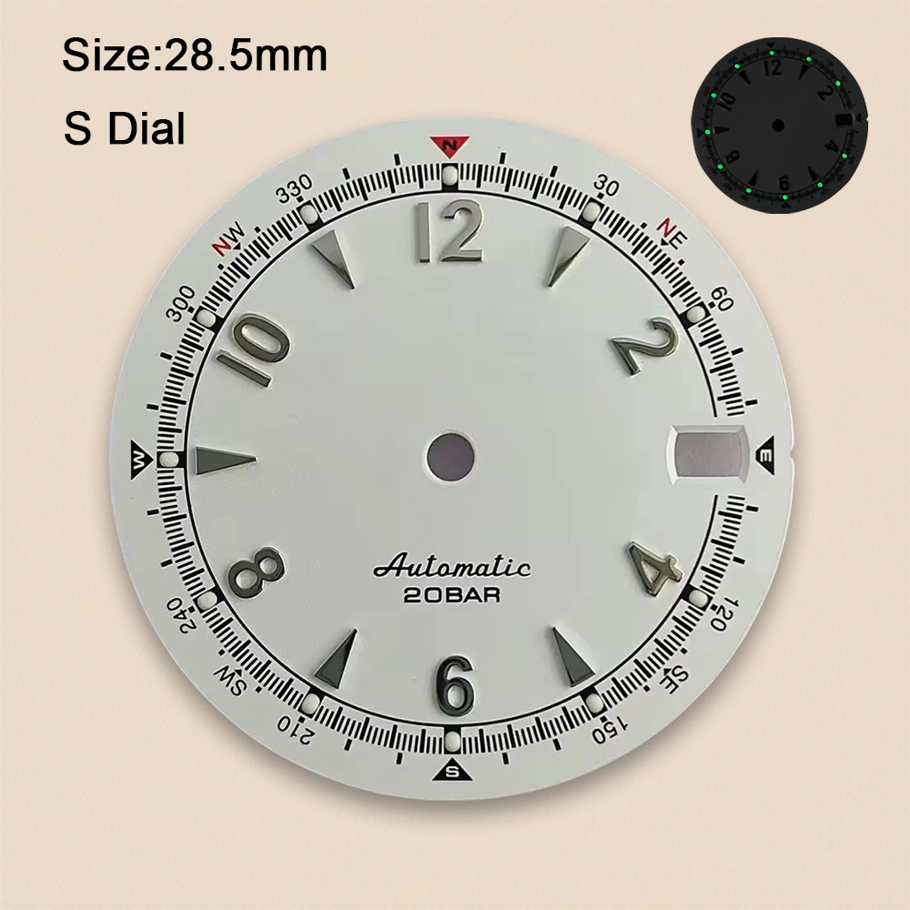 Nh35 dial s logotipo 28.5mm re - Bronze Case Watch avaliação e preço