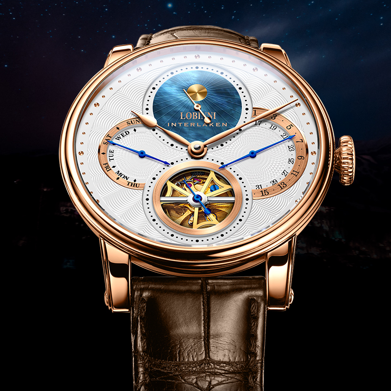 LOBINNI-Relógio mecânico autom - Chronograph Flyback Watch avaliação e preço