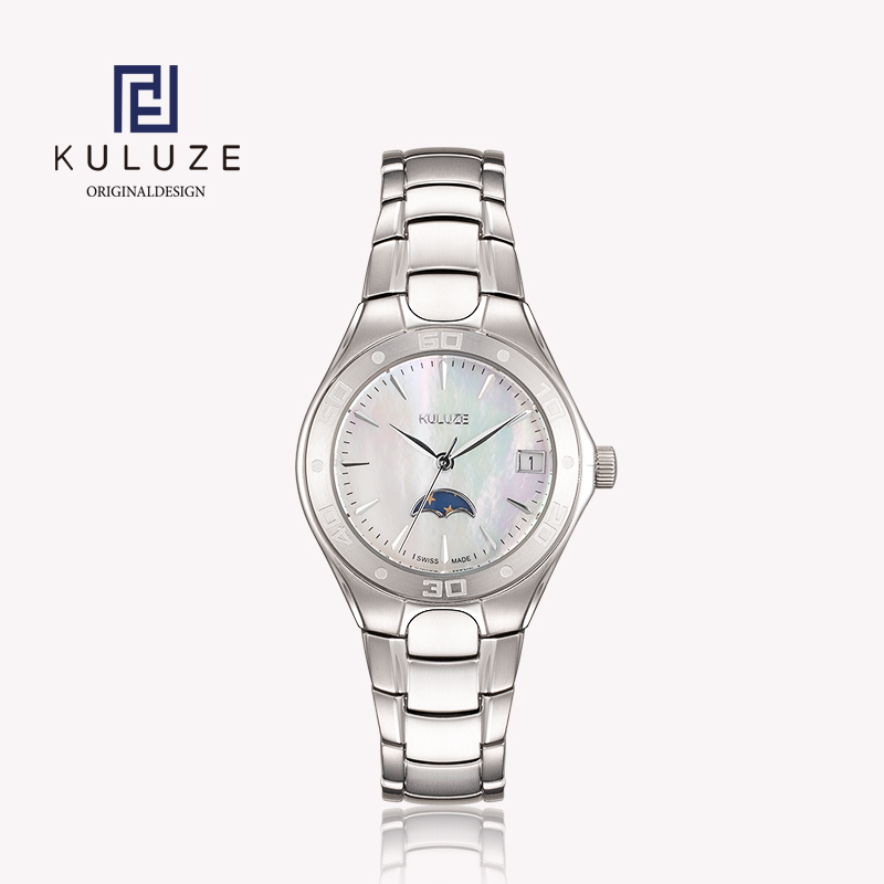KULUZE-Swiss Ronda 708 Quartz  - Luxury Watch Moon Phase avaliação e preço